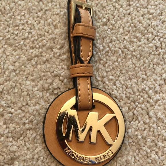Michael Kors Tan Gold Purse Hook Accessory New